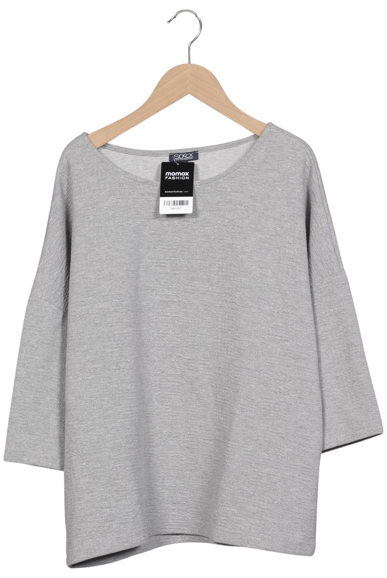 

Soccx Damen Langarmshirt, grau, Gr. 38