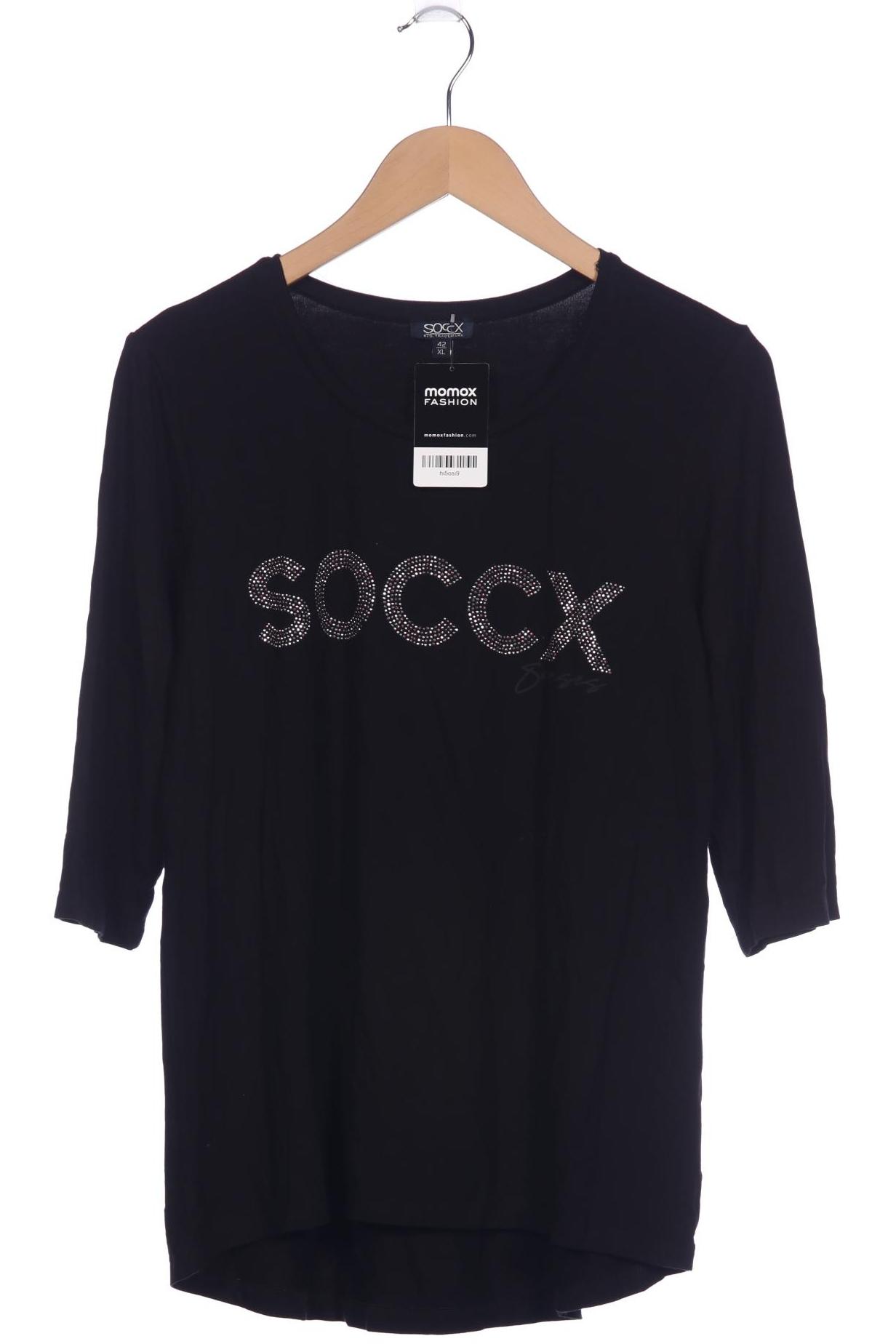 

Soccx Damen Langarmshirt, schwarz, Gr. 42