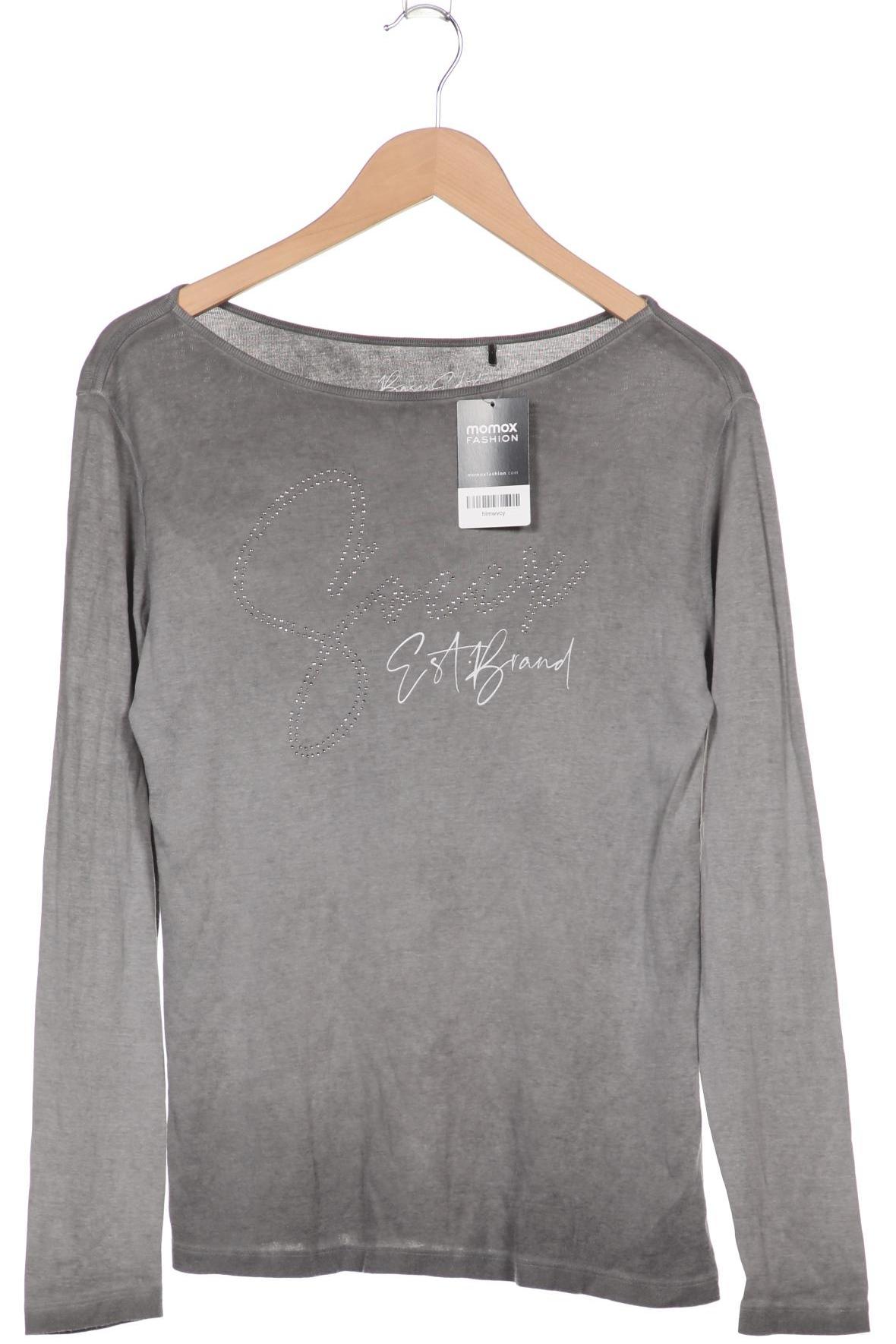 

SOCCX Damen Langarmshirt, grau