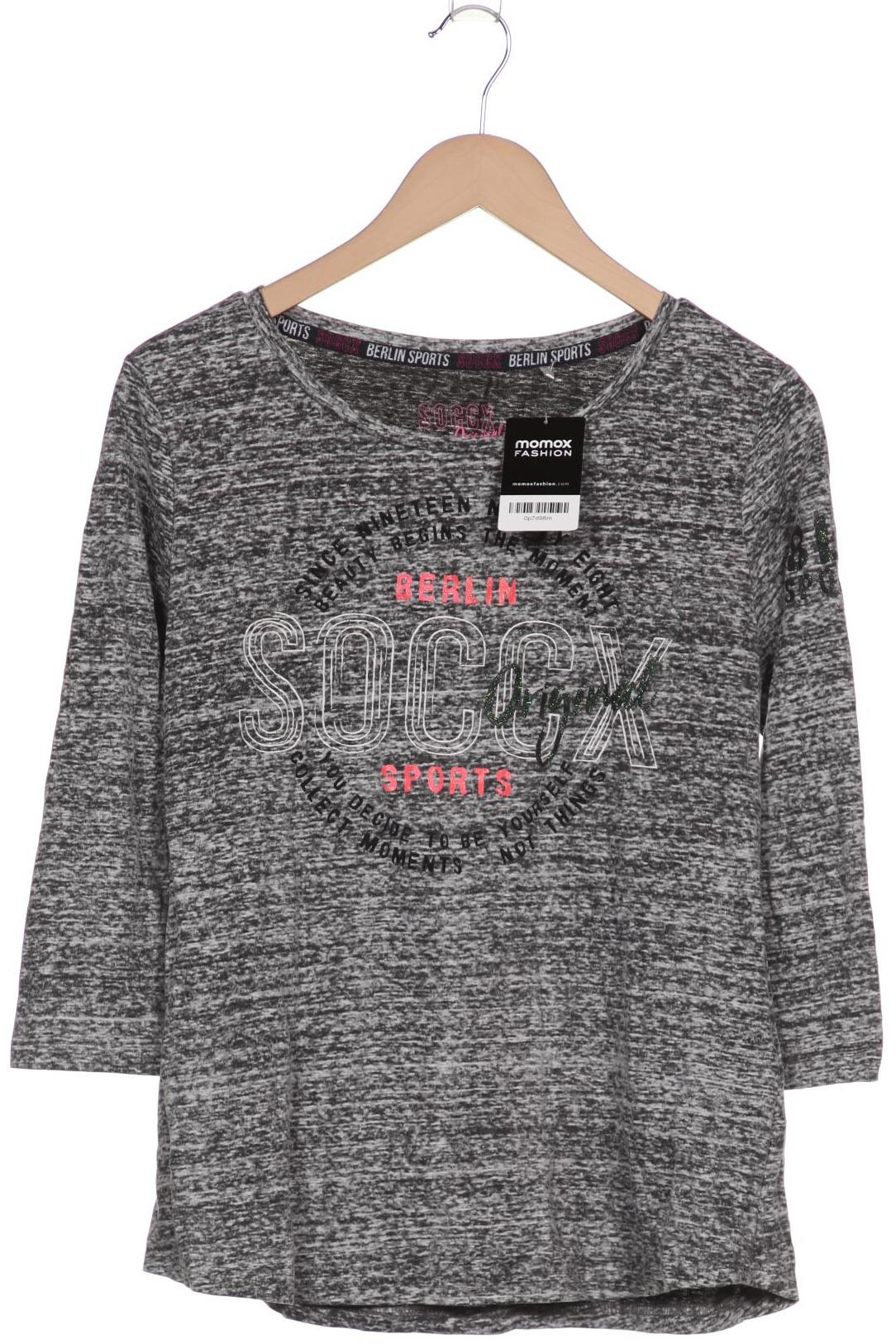 

Soccx Damen Langarmshirt, grau, Gr. 40