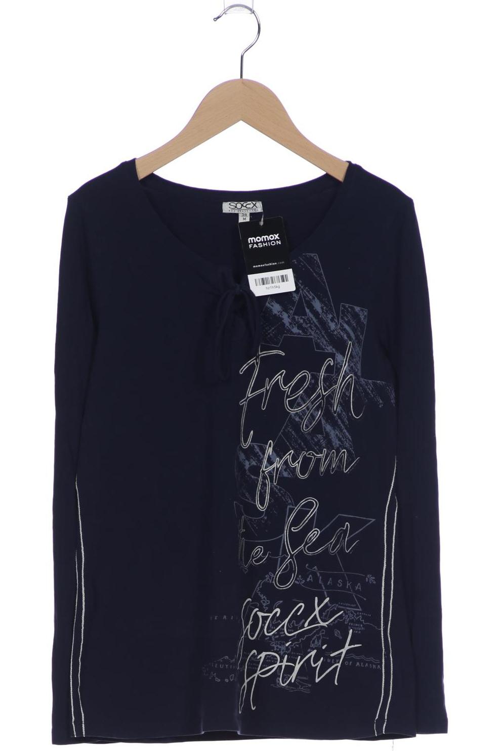 

Soccx Damen Langarmshirt, marineblau, Gr. 38
