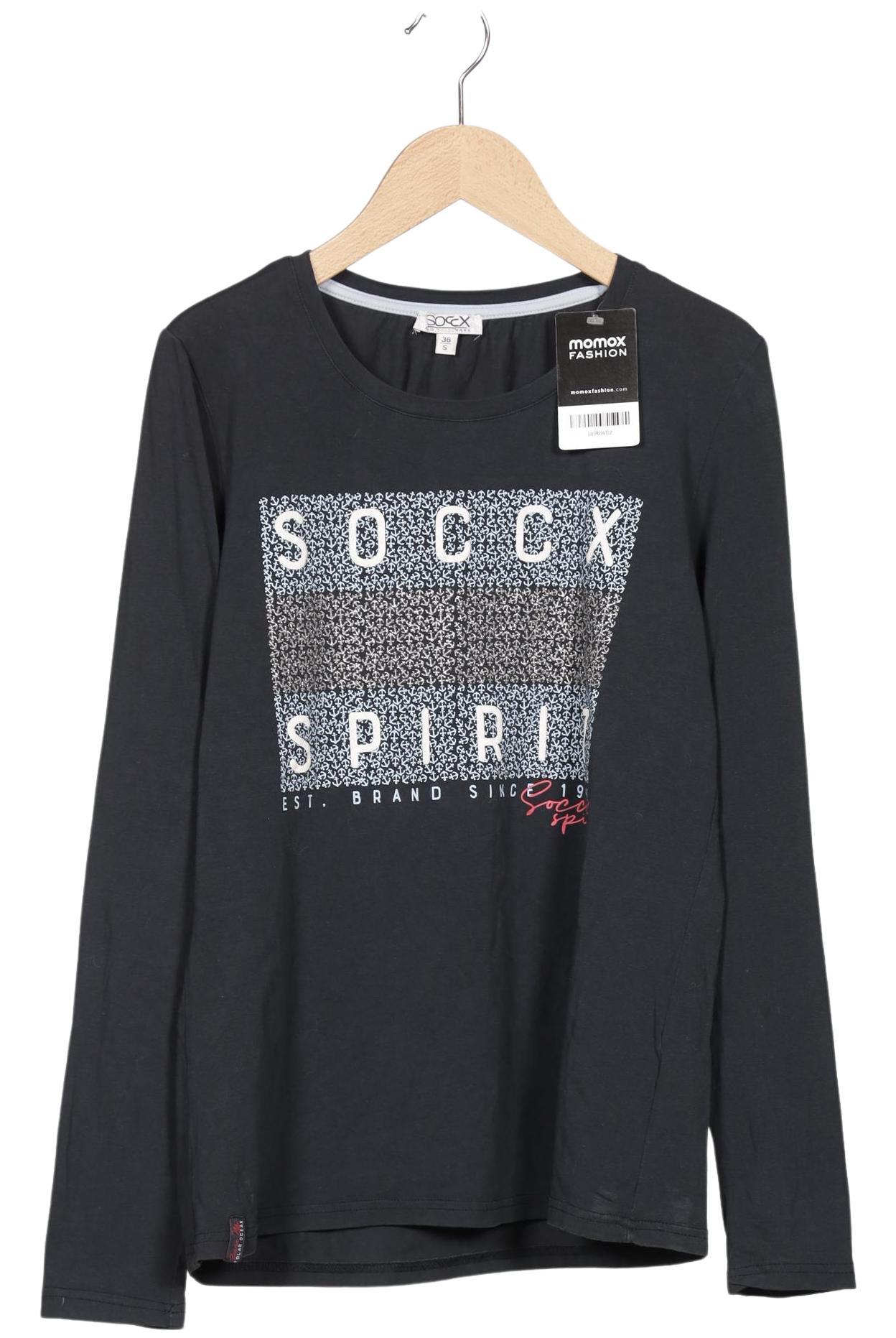 

Soccx Damen Langarmshirt, marineblau, Gr. 36