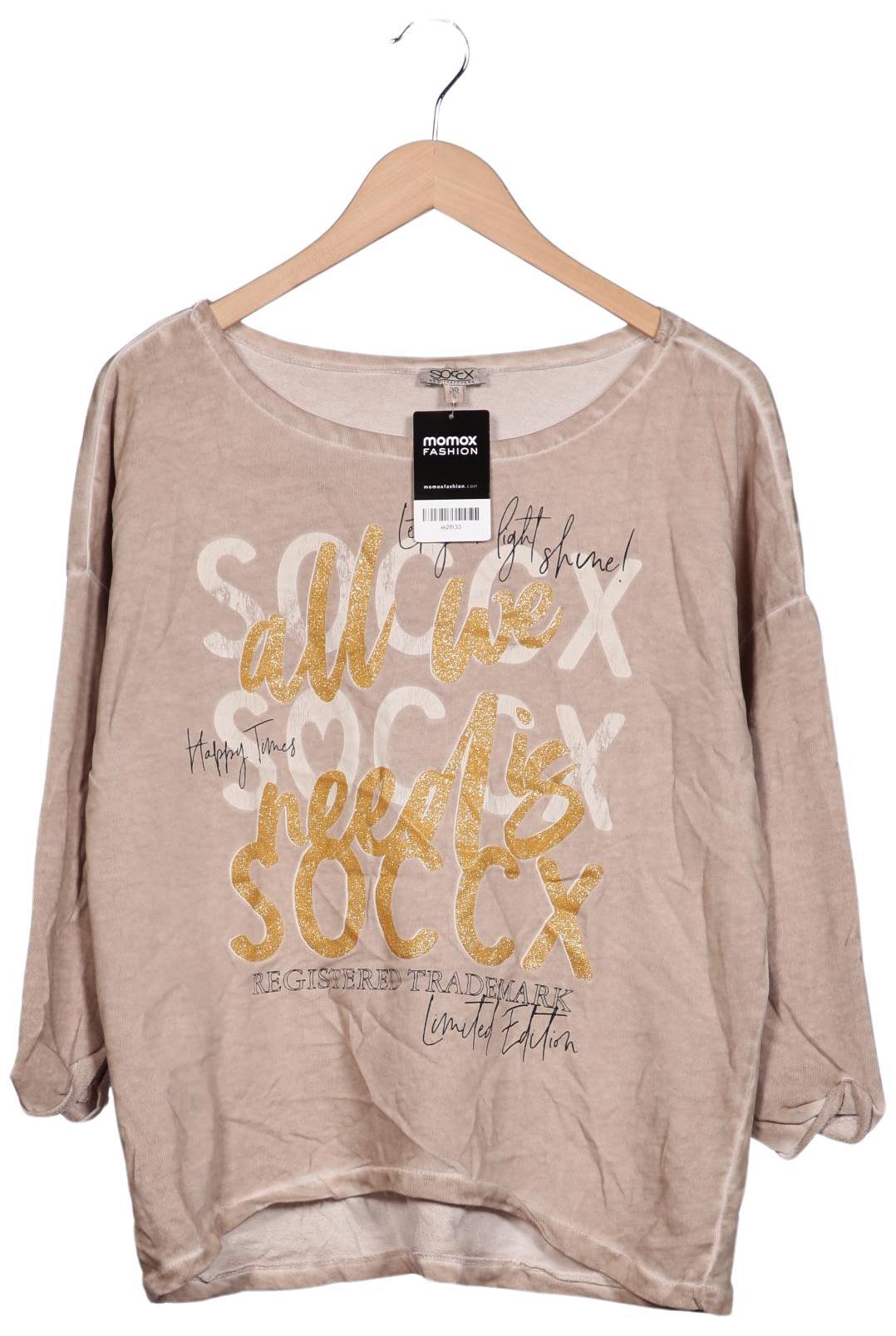 

Soccx Damen Langarmshirt, beige, Gr. 36