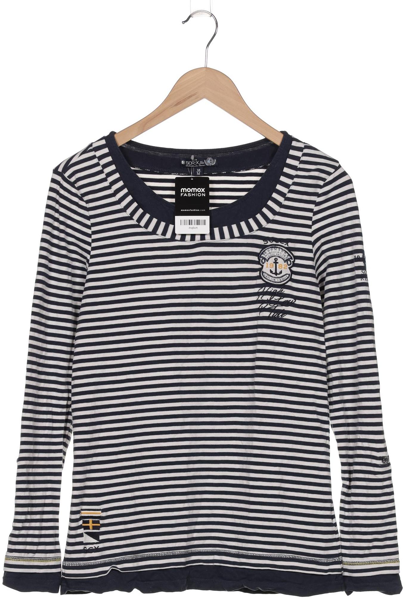 

Soccx Damen Langarmshirt, marineblau, Gr. 38