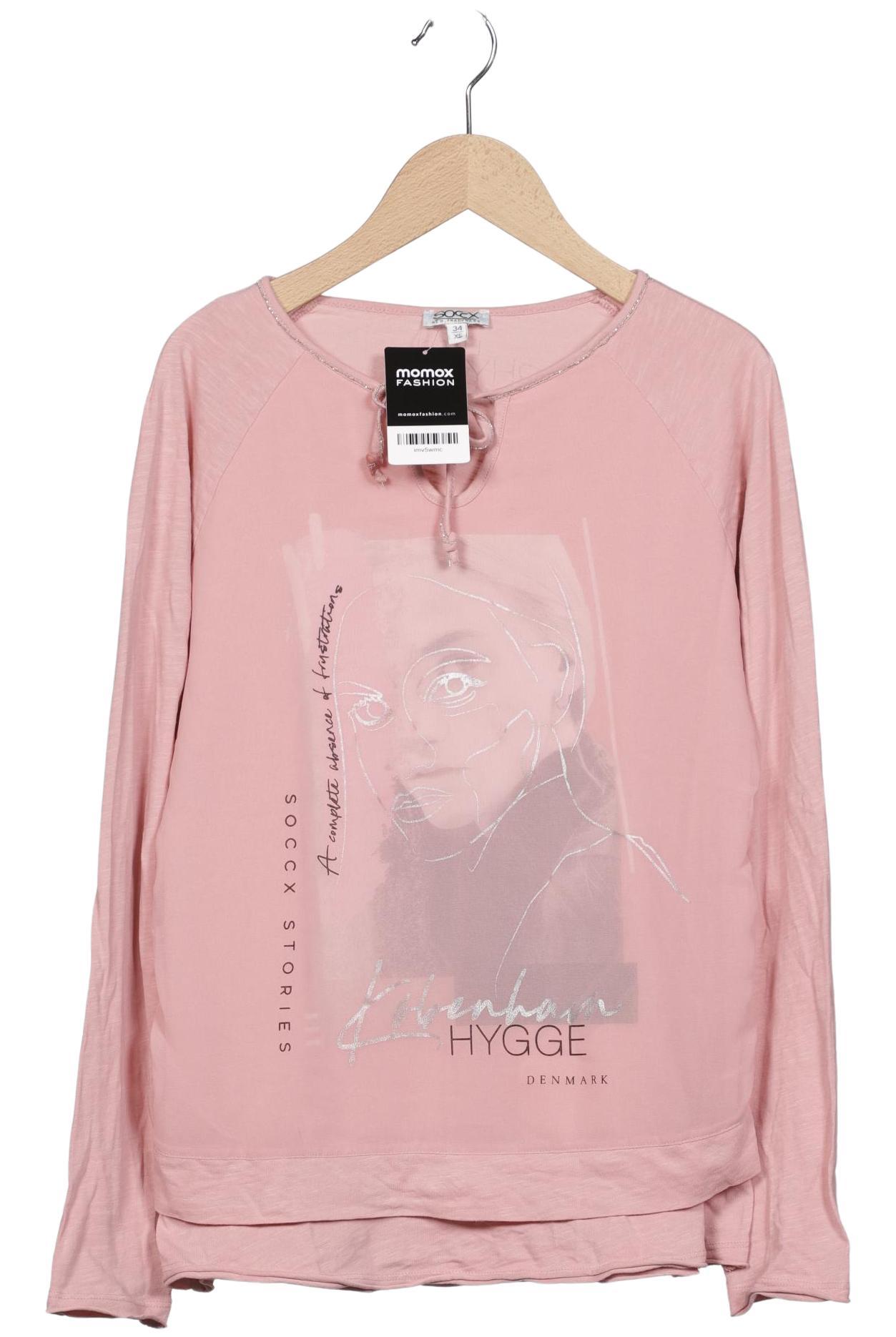 

Soccx Damen Langarmshirt, pink, Gr. 34