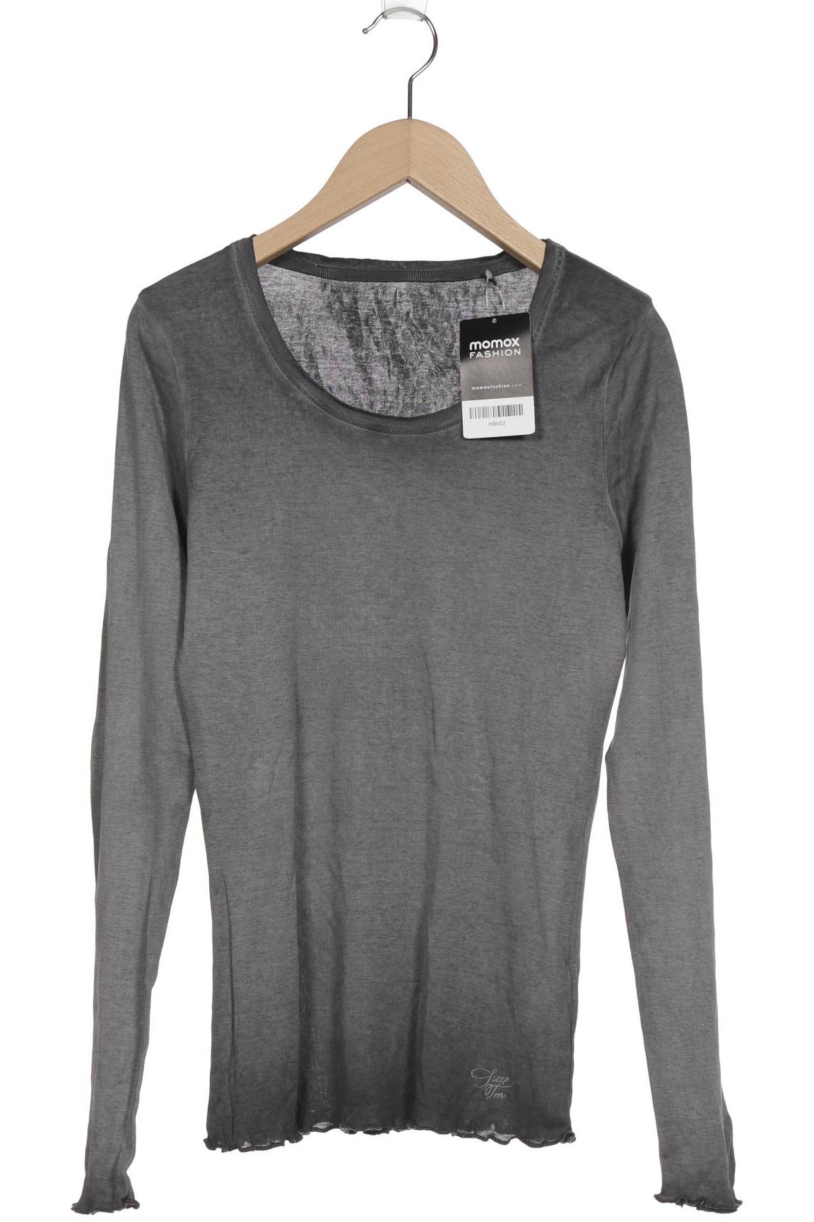 

SOCCX Damen Langarmshirt, grau