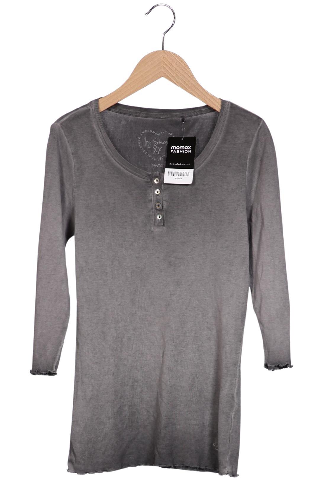 

Soccx Damen Langarmshirt, grau, Gr. 36