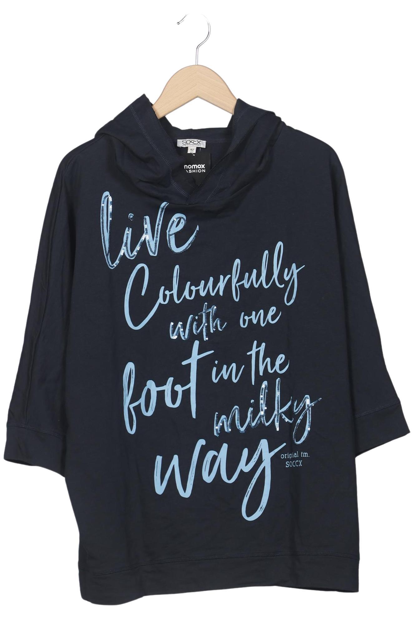 

Soccx Damen Langarmshirt, marineblau, Gr. 42