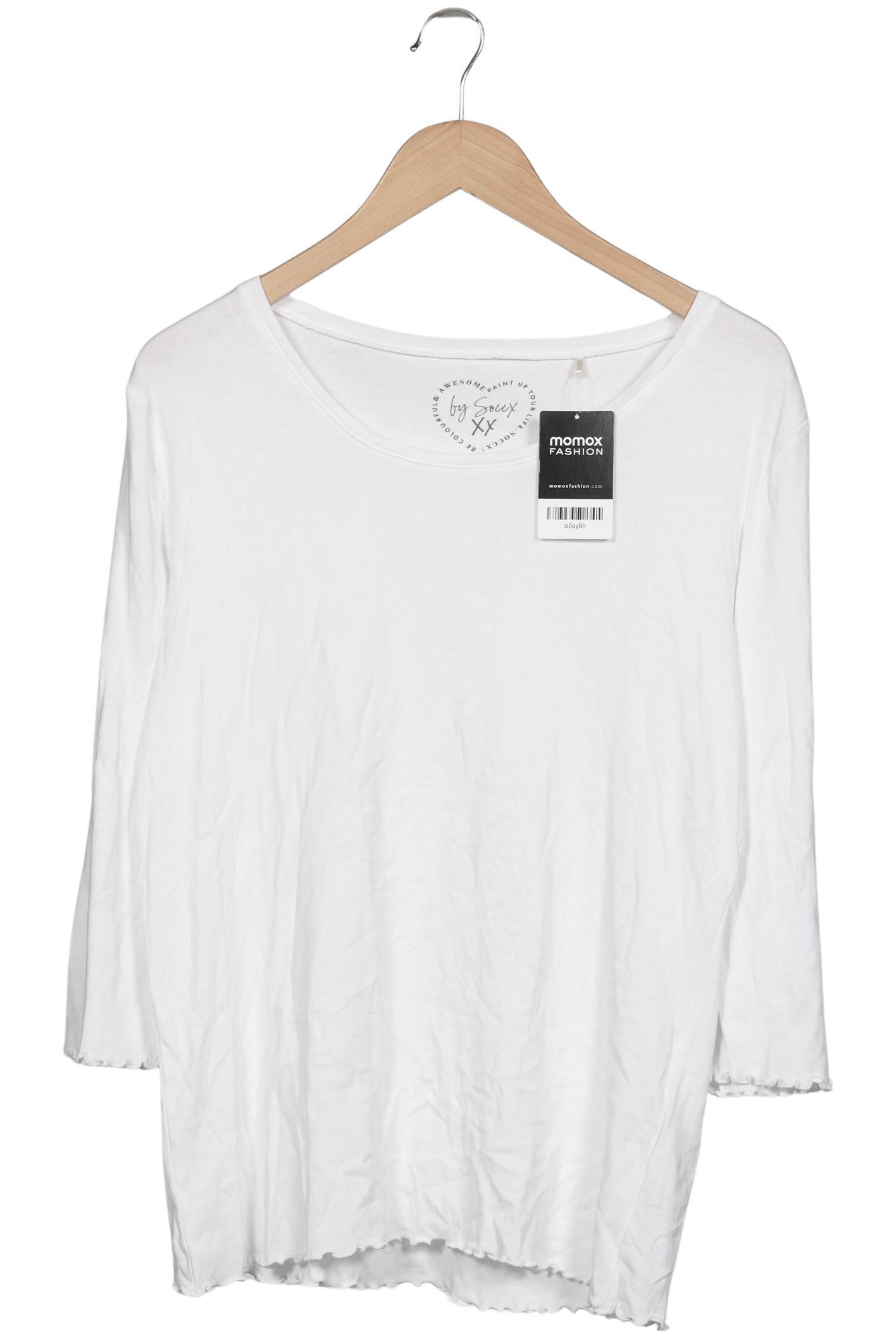 

Soccx Damen Langarmshirt, weiß, Gr. 44