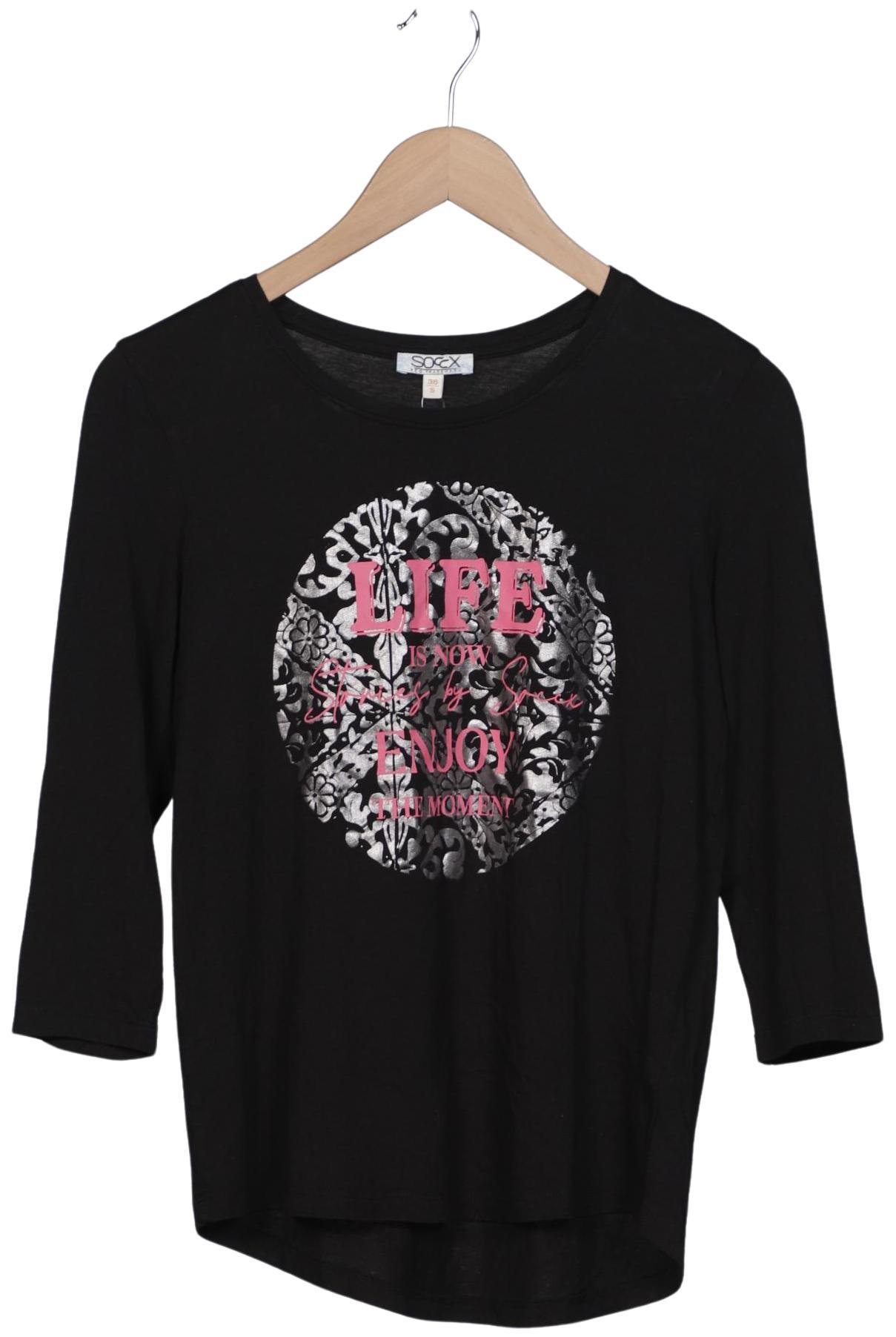 

Soccx Damen Langarmshirt, schwarz, Gr. 36