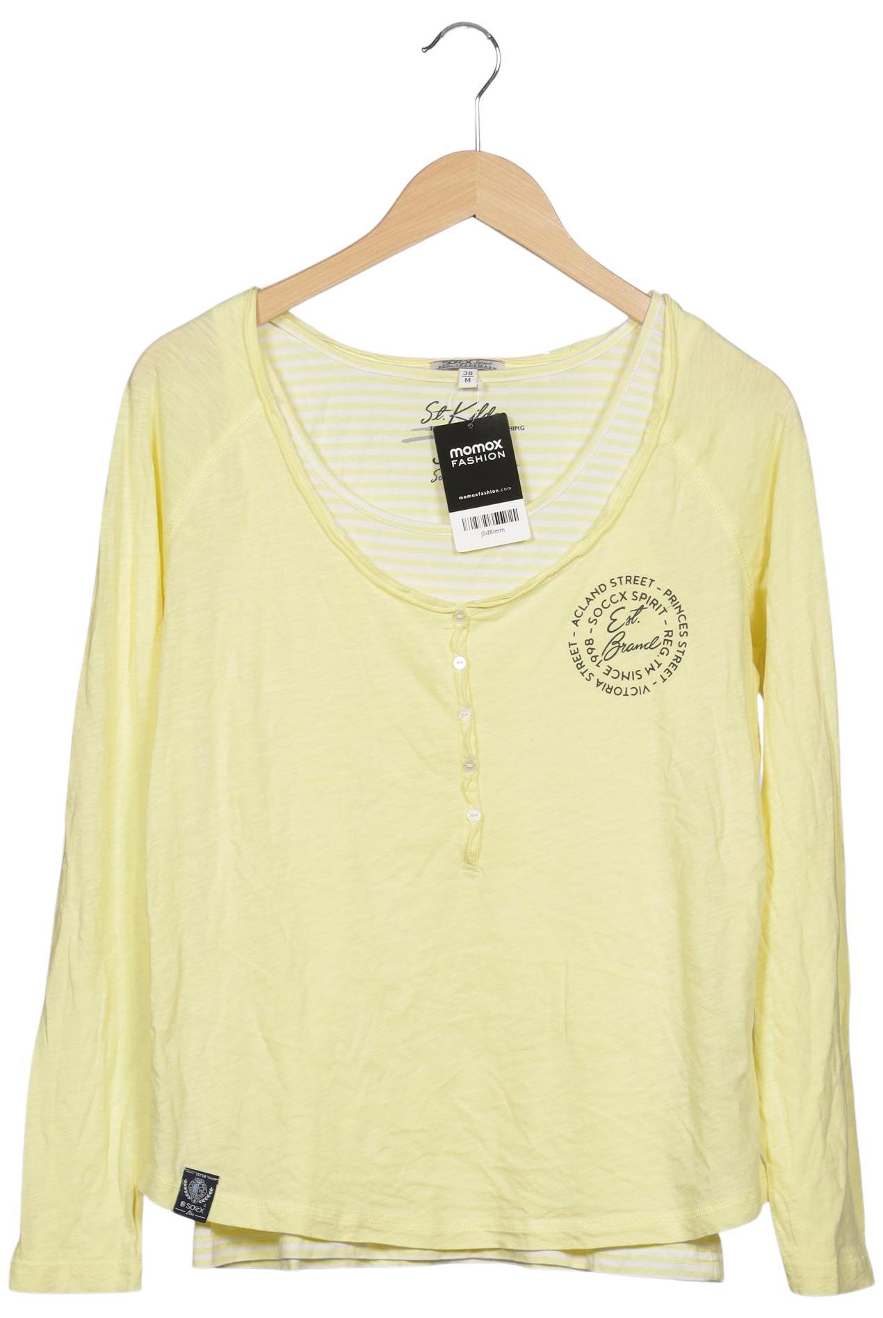 

Soccx Damen Langarmshirt, gelb, Gr. 38