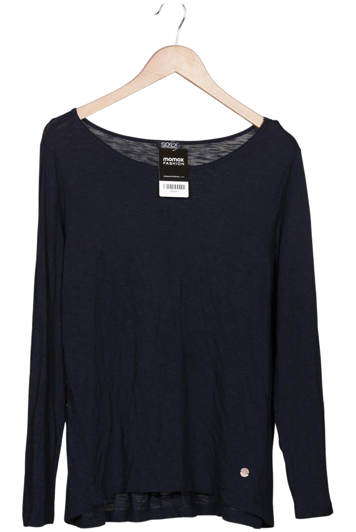 

Soccx Damen Langarmshirt, marineblau, Gr. 38