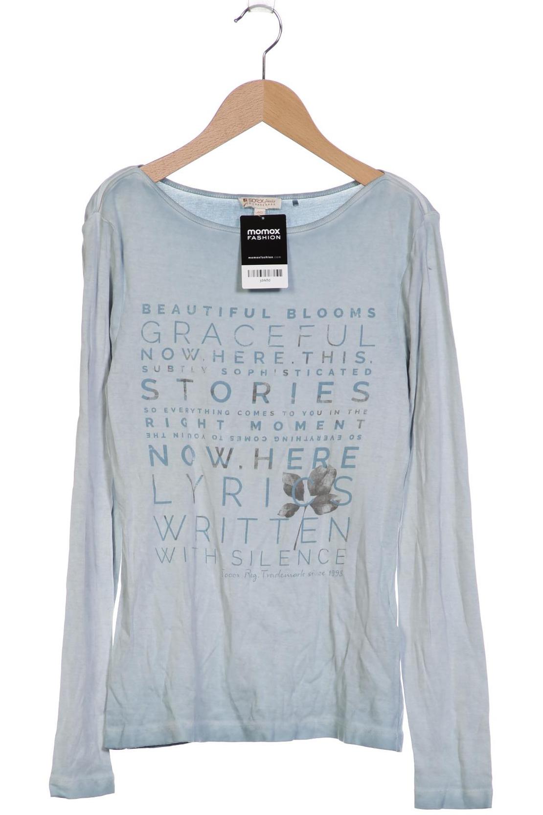 

Soccx Damen Langarmshirt, hellblau, Gr. 40