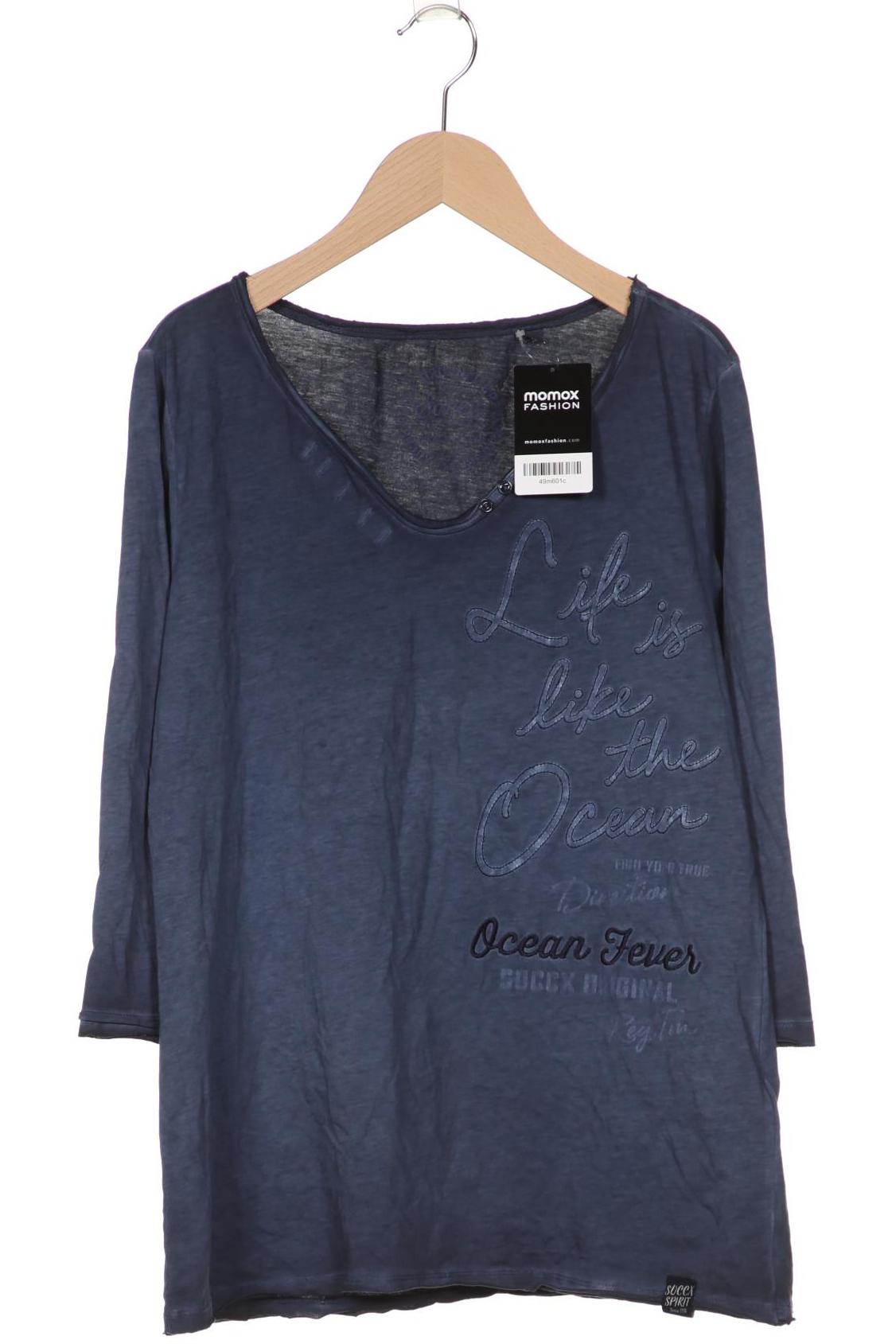 

Soccx Damen Langarmshirt, blau, Gr. 40
