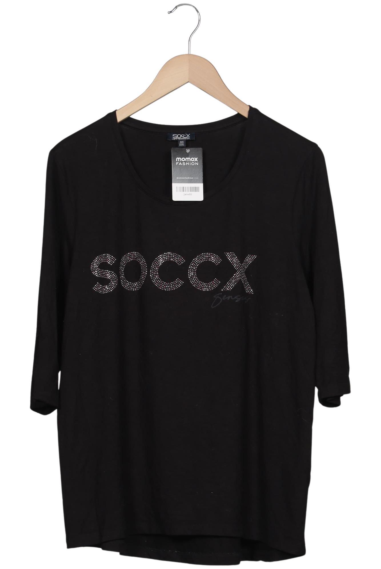 

Soccx Damen Langarmshirt, schwarz, Gr. 44