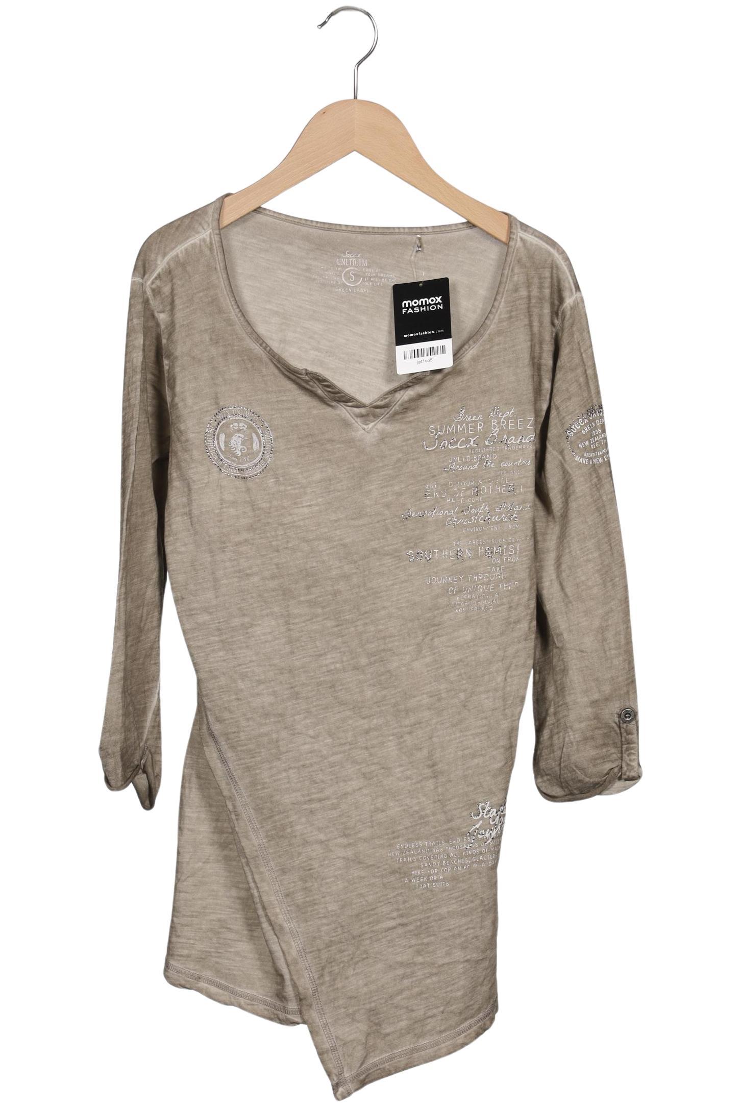 

Soccx Damen Langarmshirt, beige, Gr. 36