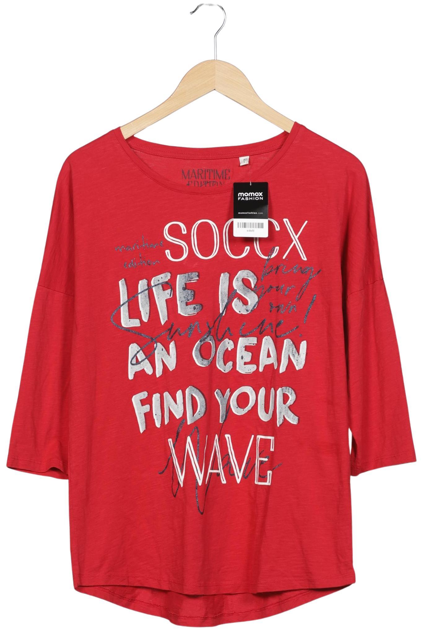 

Soccx Damen Langarmshirt, rot, Gr. 40