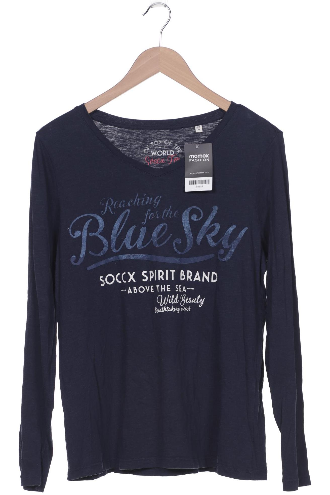 

Soccx Damen Langarmshirt, marineblau, Gr. 42