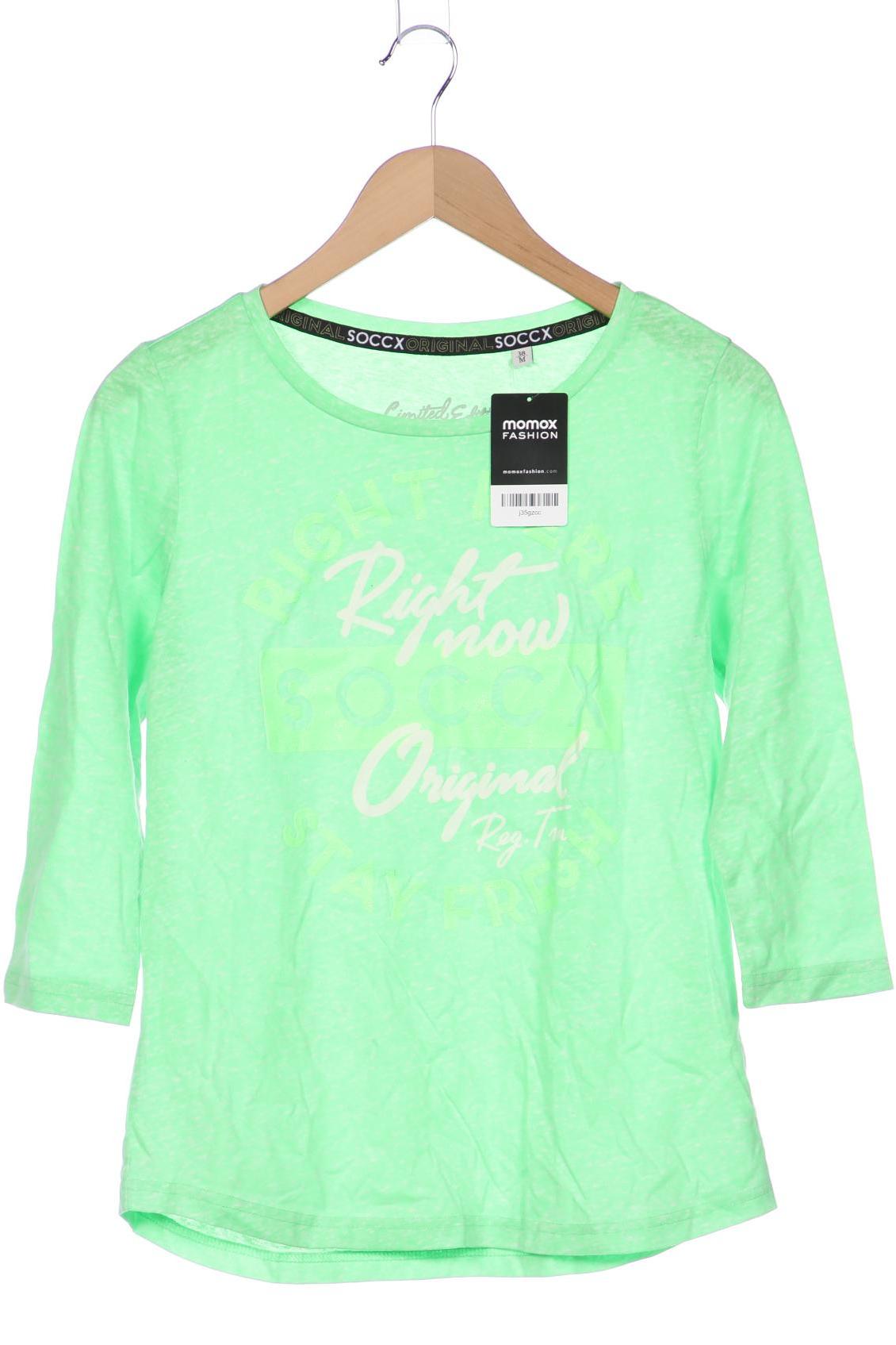 

Soccx Damen Langarmshirt, hellgrün, Gr. 38