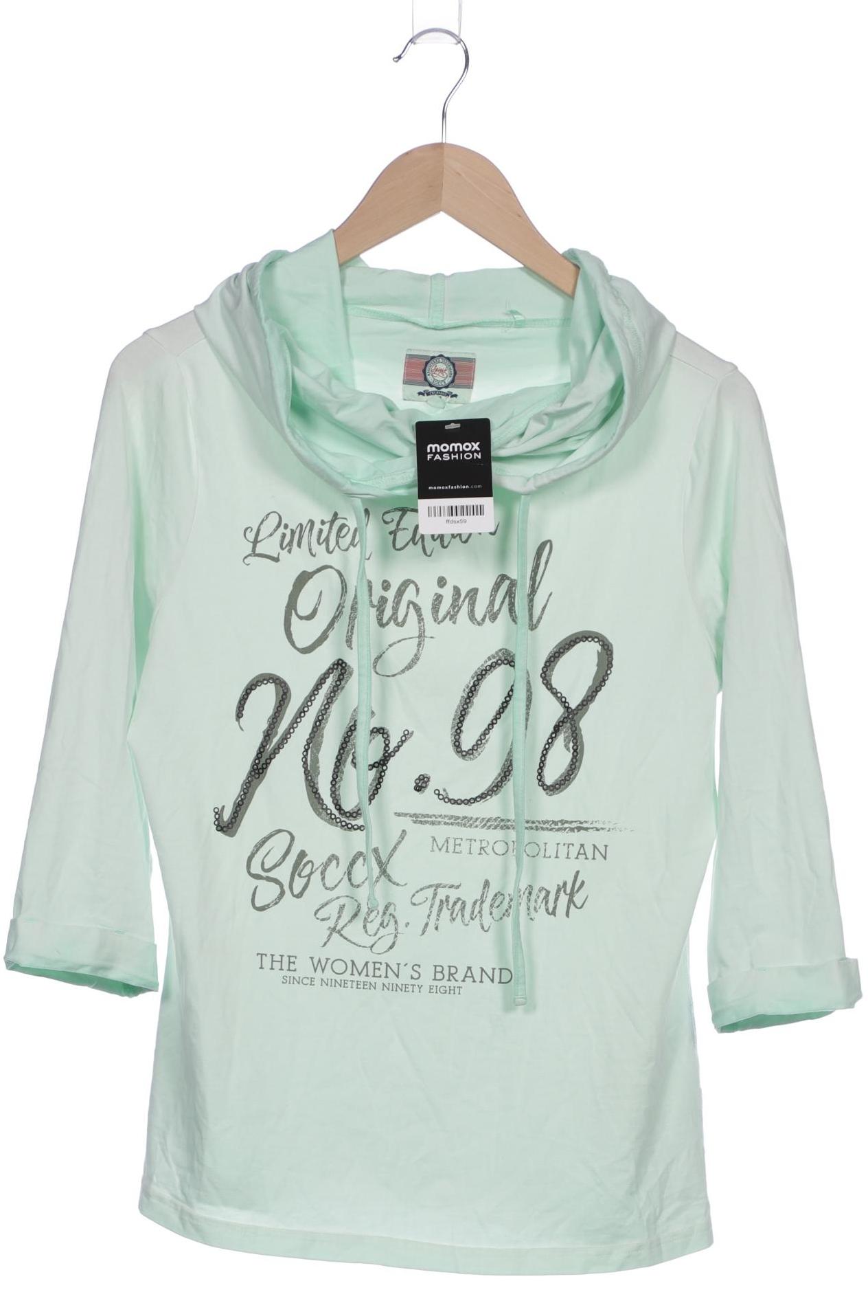 

Soccx Damen Langarmshirt, hellgrün, Gr. 38