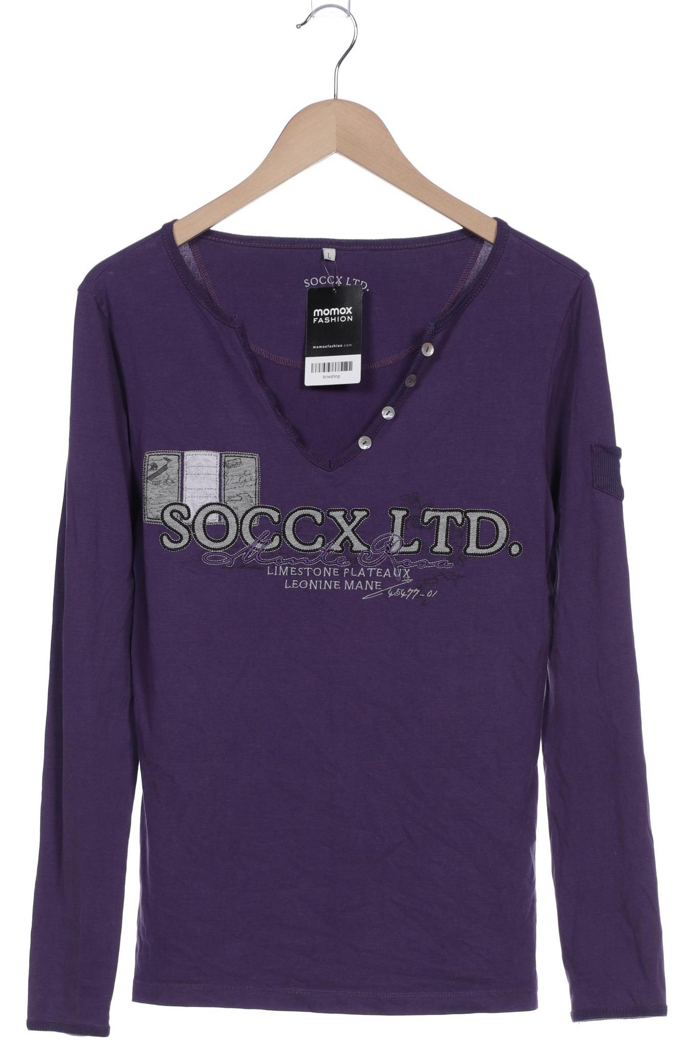 

Soccx Damen Langarmshirt, flieder, Gr. 42