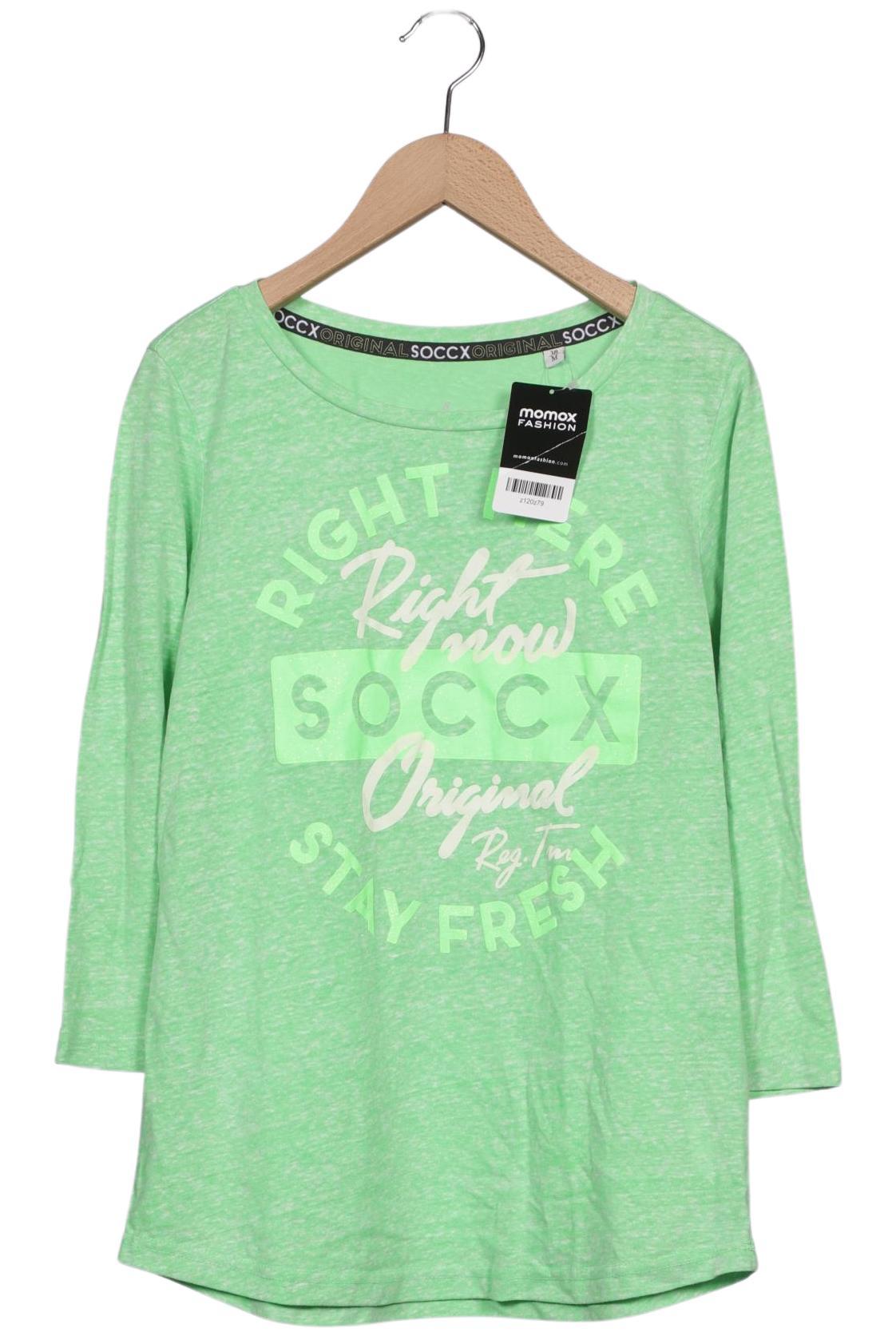 

Soccx Damen Langarmshirt, grün, Gr. 38