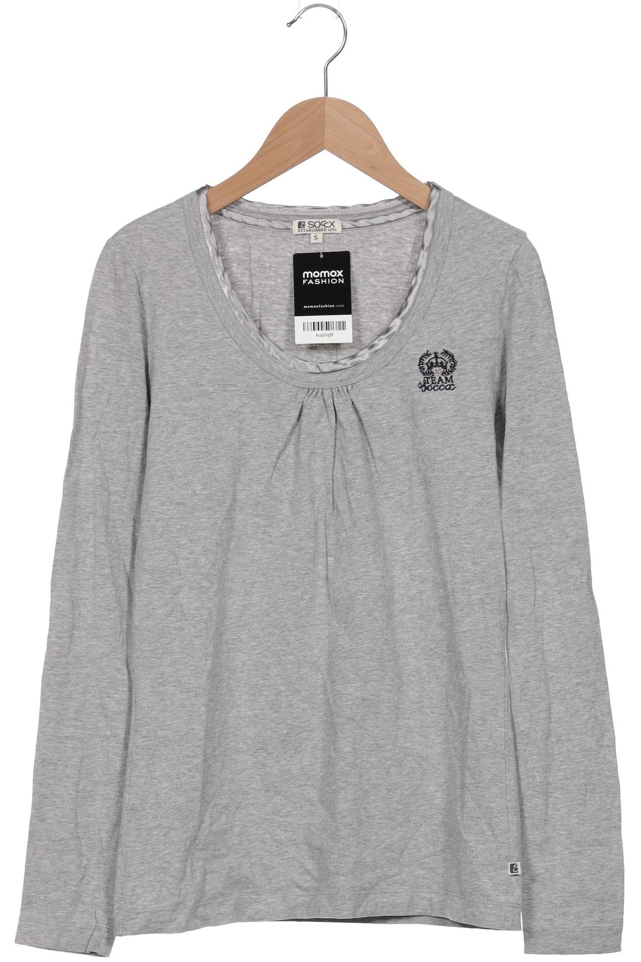

Soccx Damen Langarmshirt, grau, Gr. 36