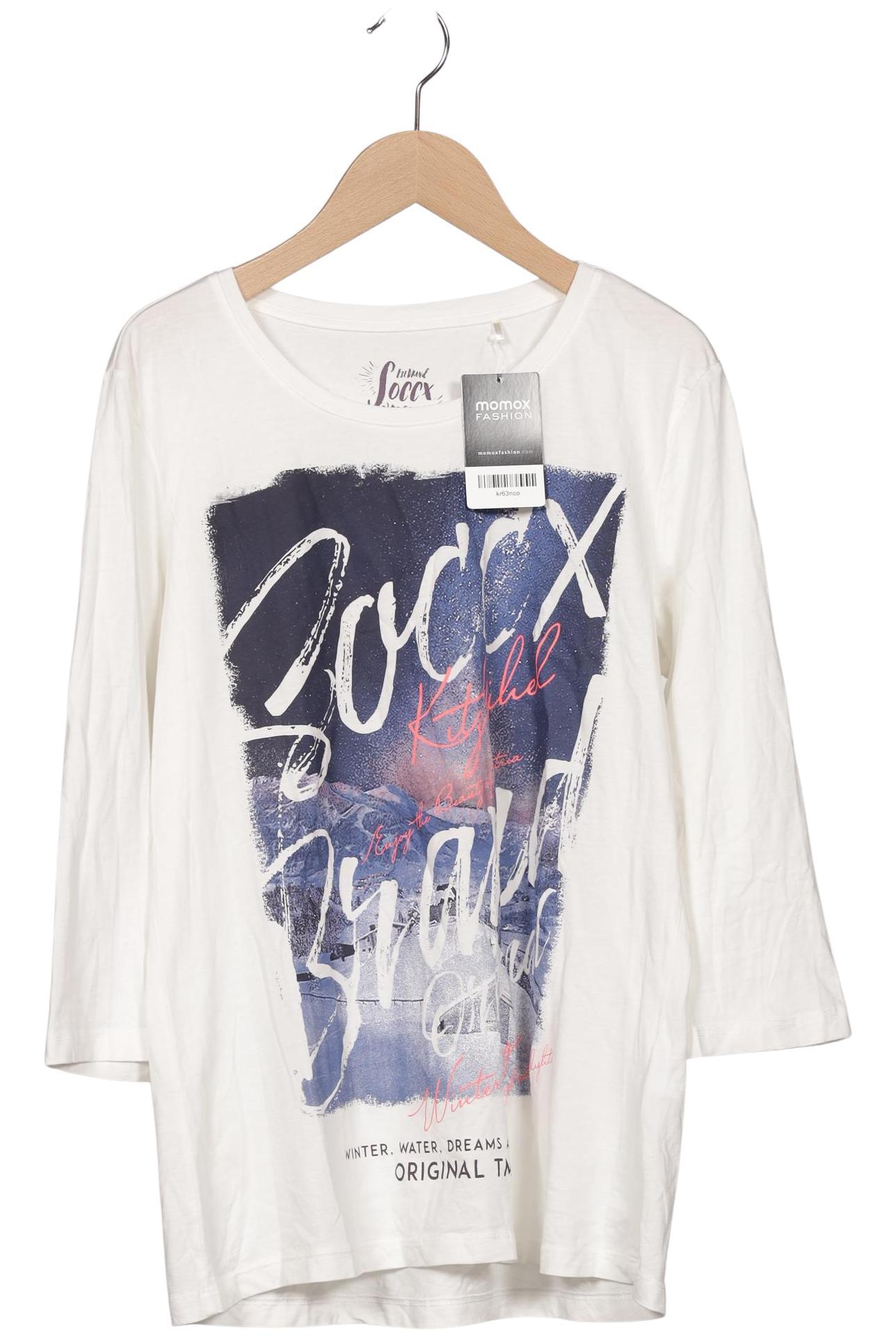 

Soccx Damen Langarmshirt, weiß, Gr. 38
