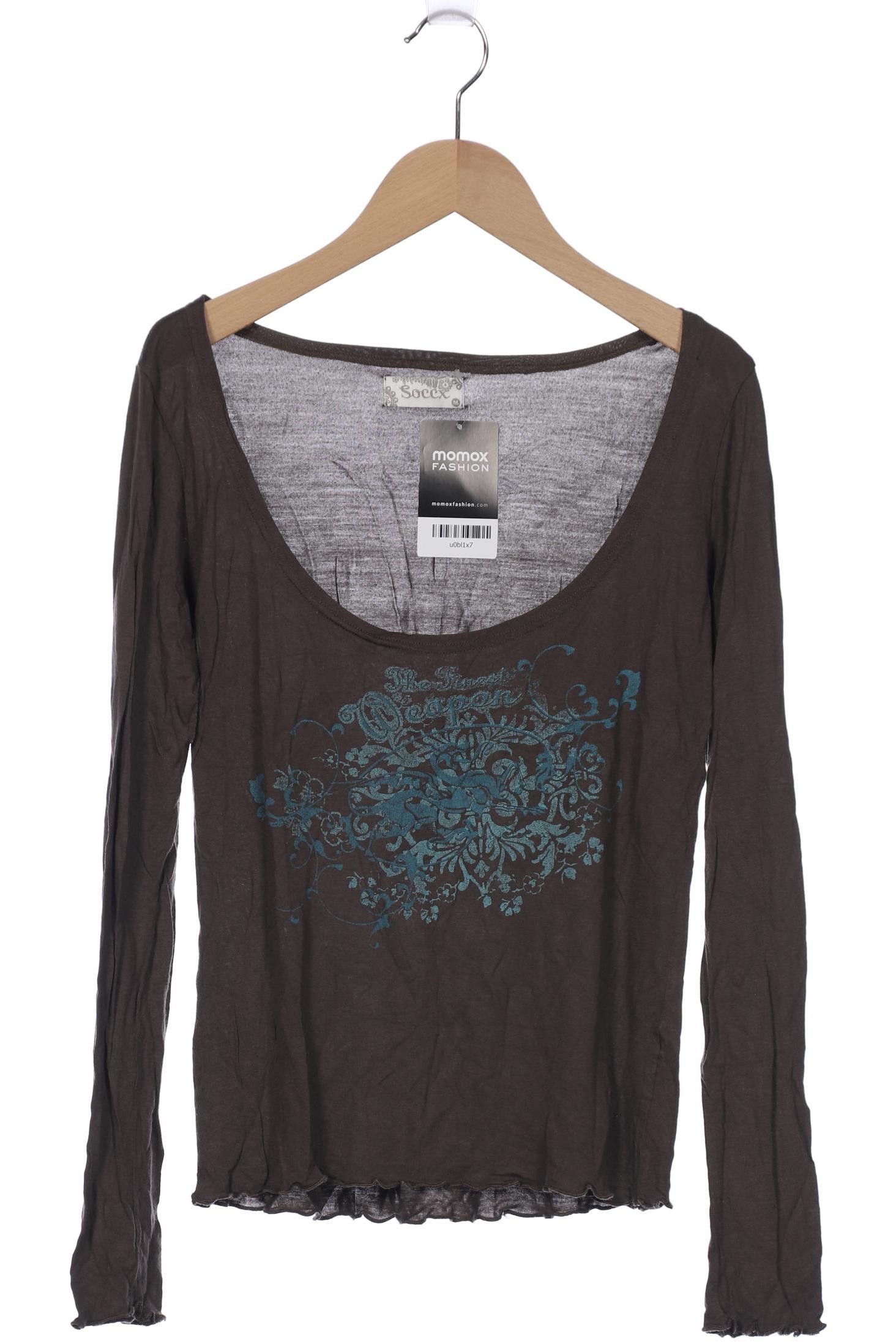 

Soccx Damen Langarmshirt, braun, Gr. 38