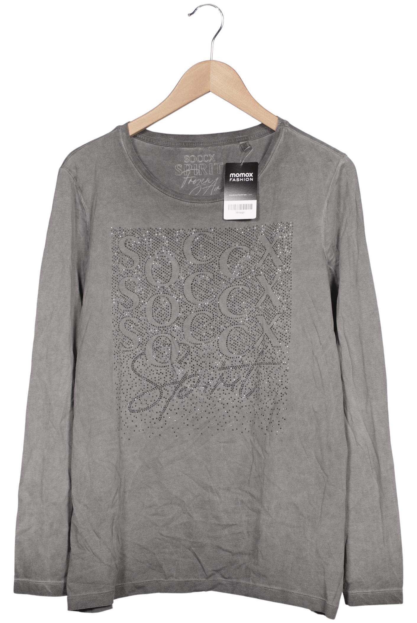 

Soccx Damen Langarmshirt, grau, Gr. 44