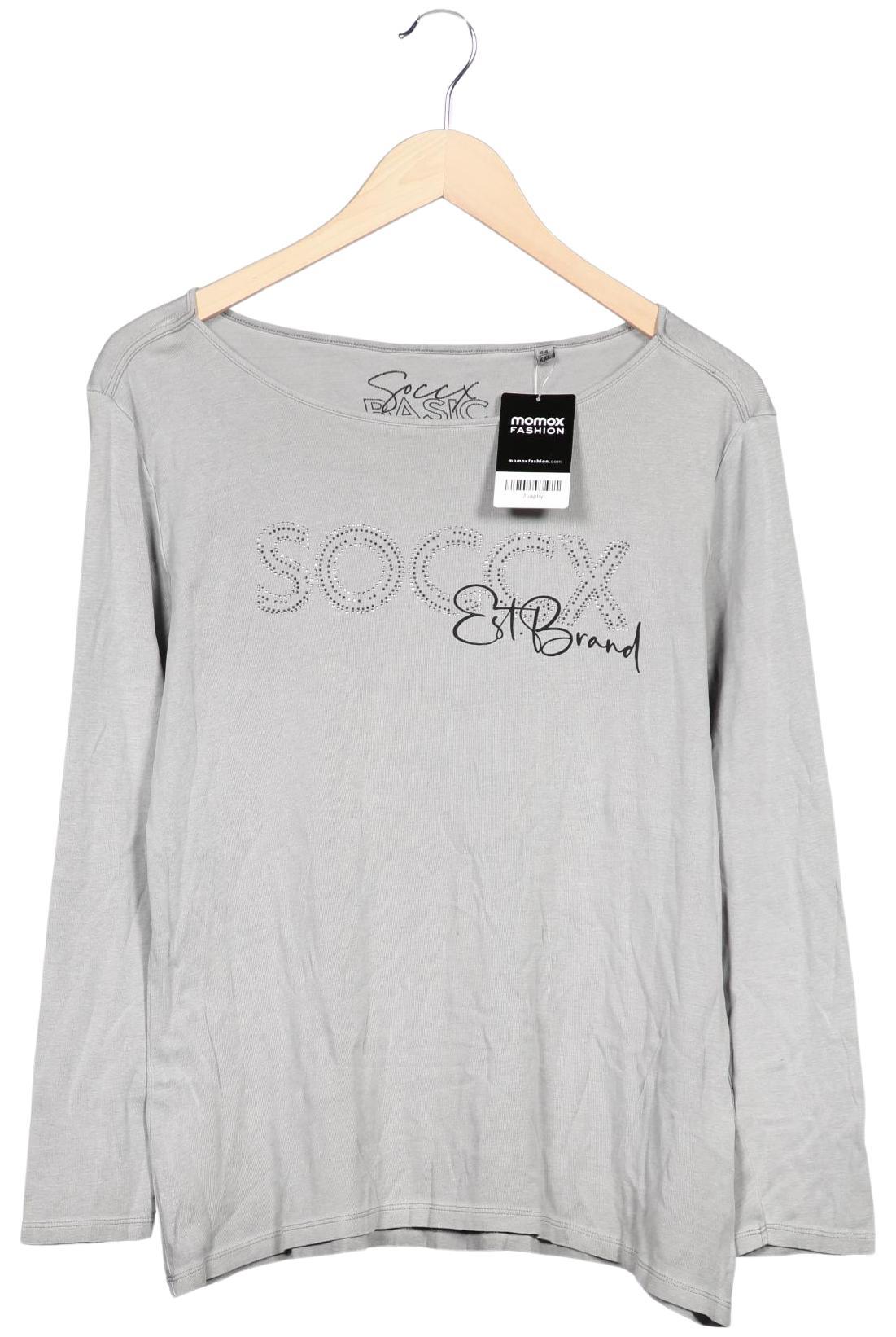 

Soccx Damen Langarmshirt, grau, Gr. 44