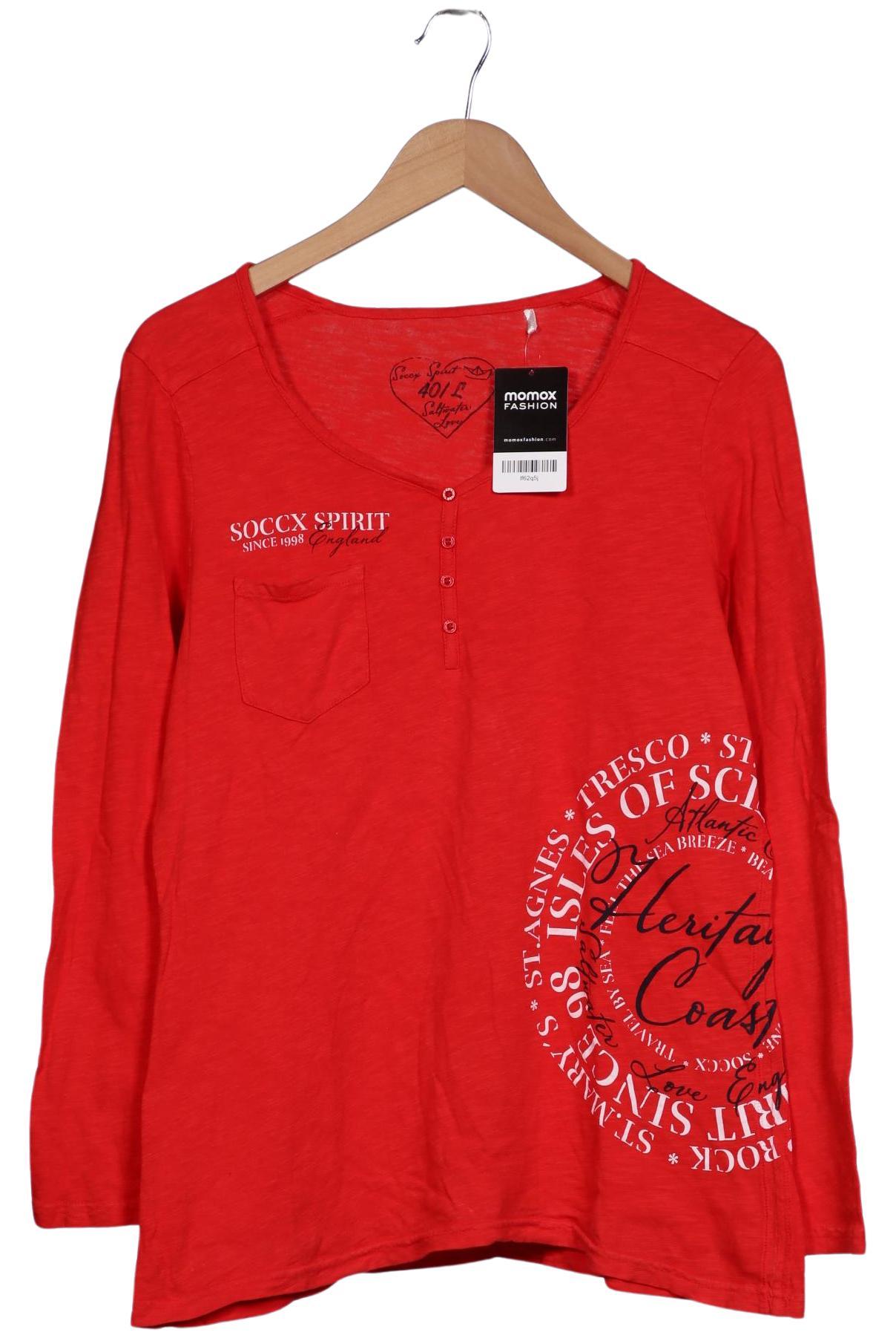 

Soccx Damen Langarmshirt, rot, Gr. 40