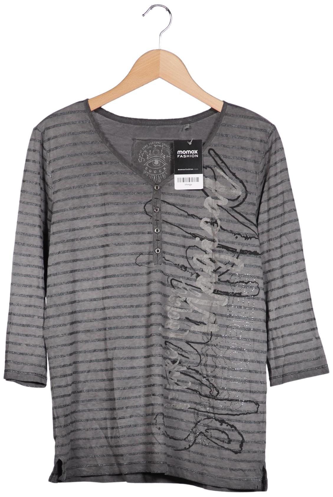 

Soccx Damen Langarmshirt, grau, Gr. 40