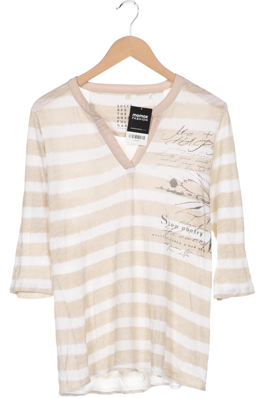 

SOCCX Damen Langarmshirt, beige