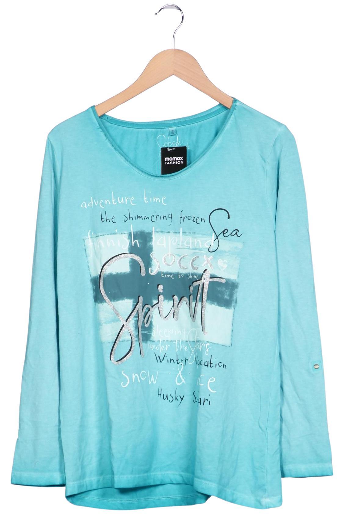 

Soccx Damen Langarmshirt, türkis, Gr. 42