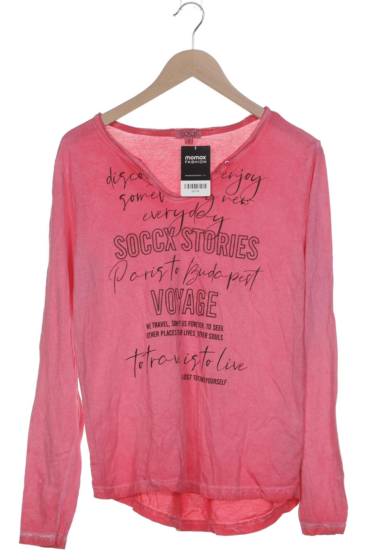 

Soccx Damen Langarmshirt, pink, Gr. 38