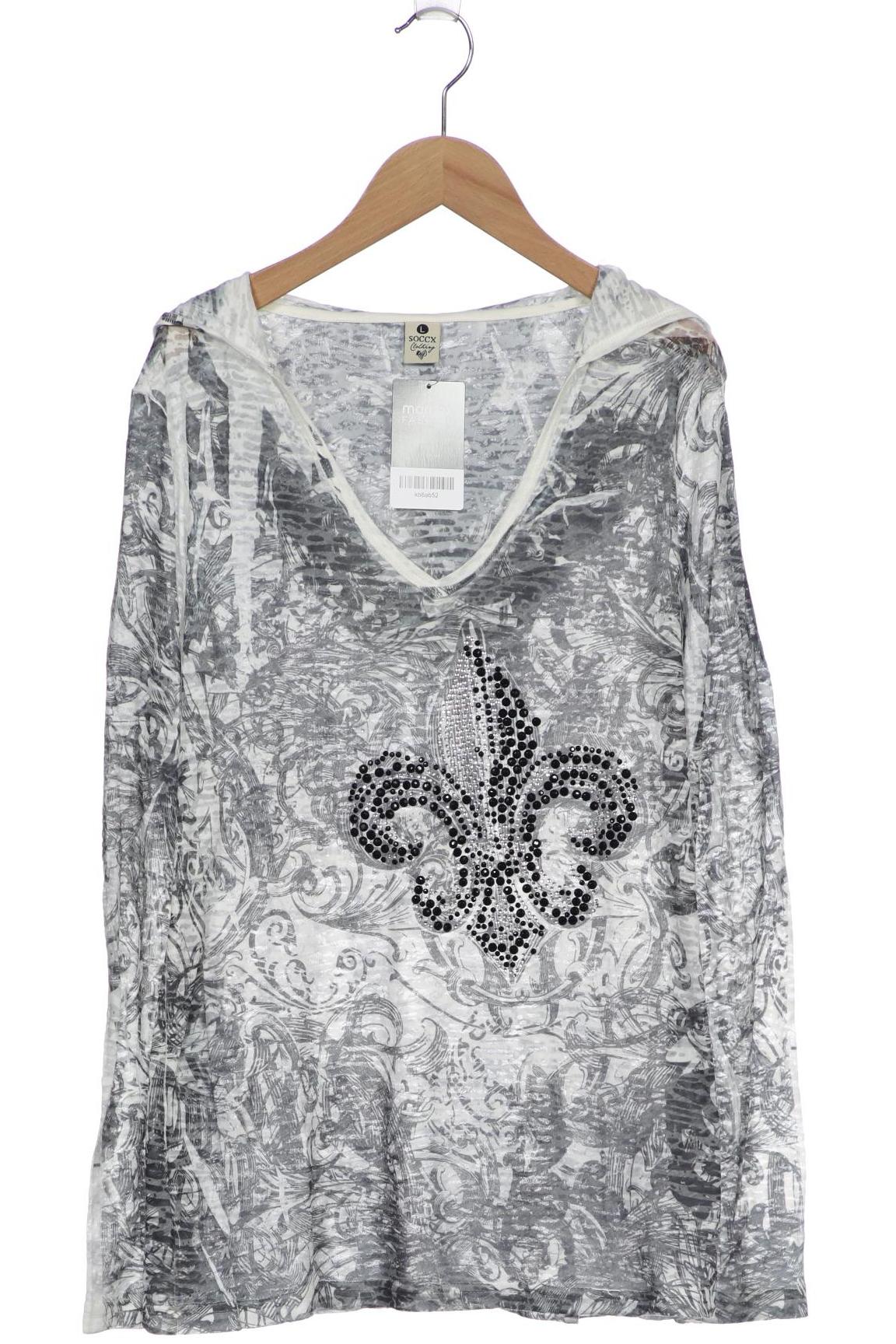 

Soccx Damen Langarmshirt, grau, Gr. 42