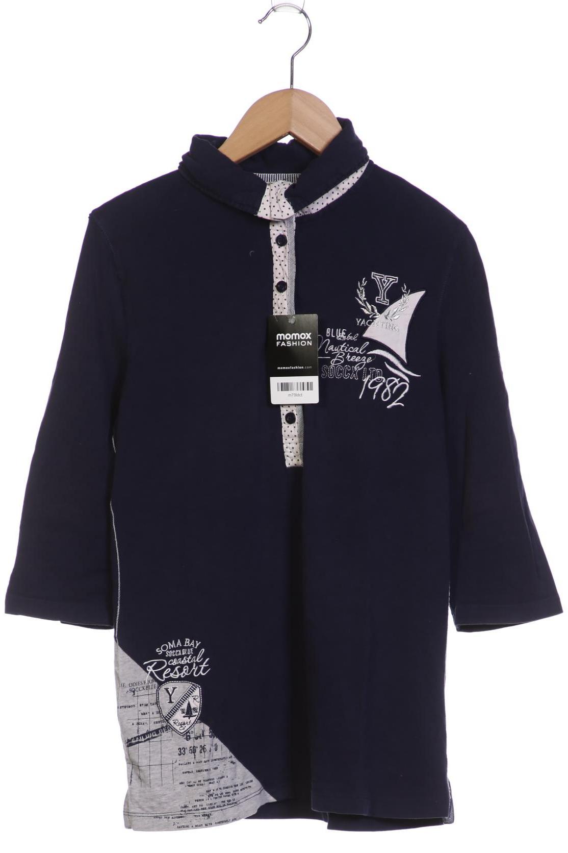 

SOCCX Damen Langarmshirt, marineblau