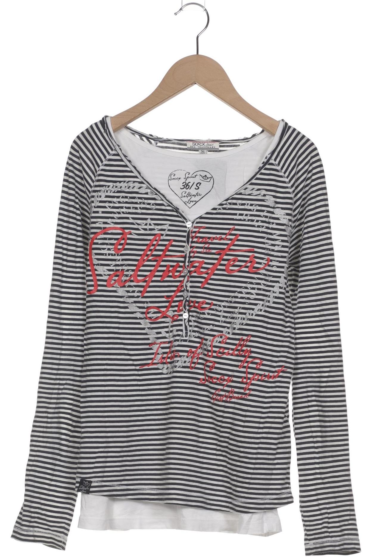 

Soccx Damen Langarmshirt, marineblau, Gr. 36