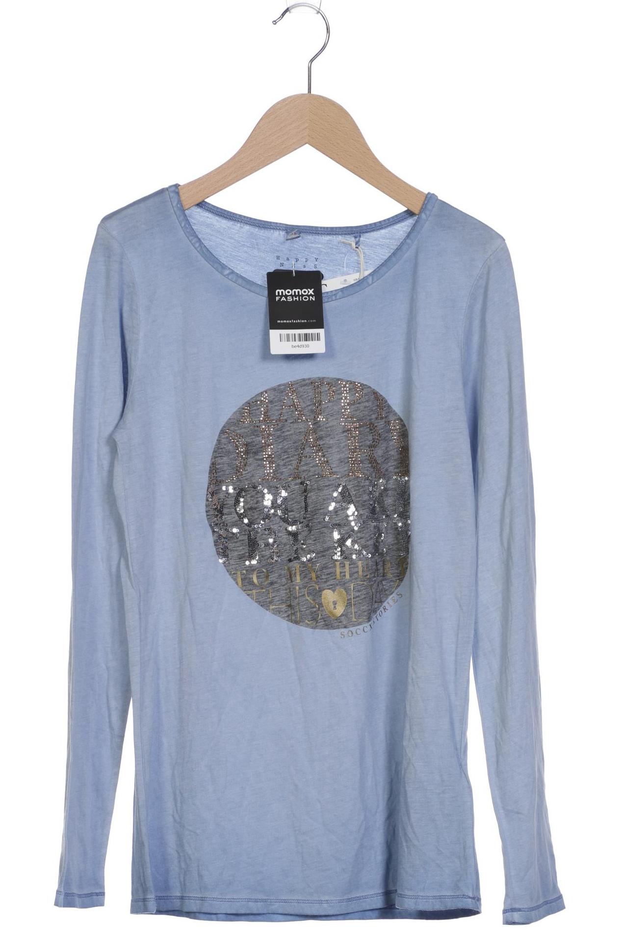 

Soccx Damen Langarmshirt, blau, Gr. 38
