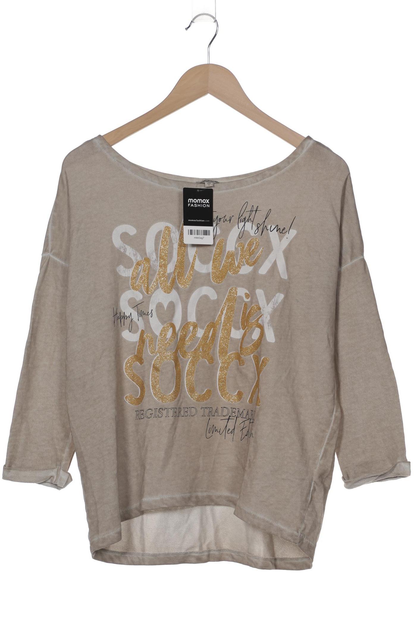 

Soccx Damen Langarmshirt, beige, Gr. 36
