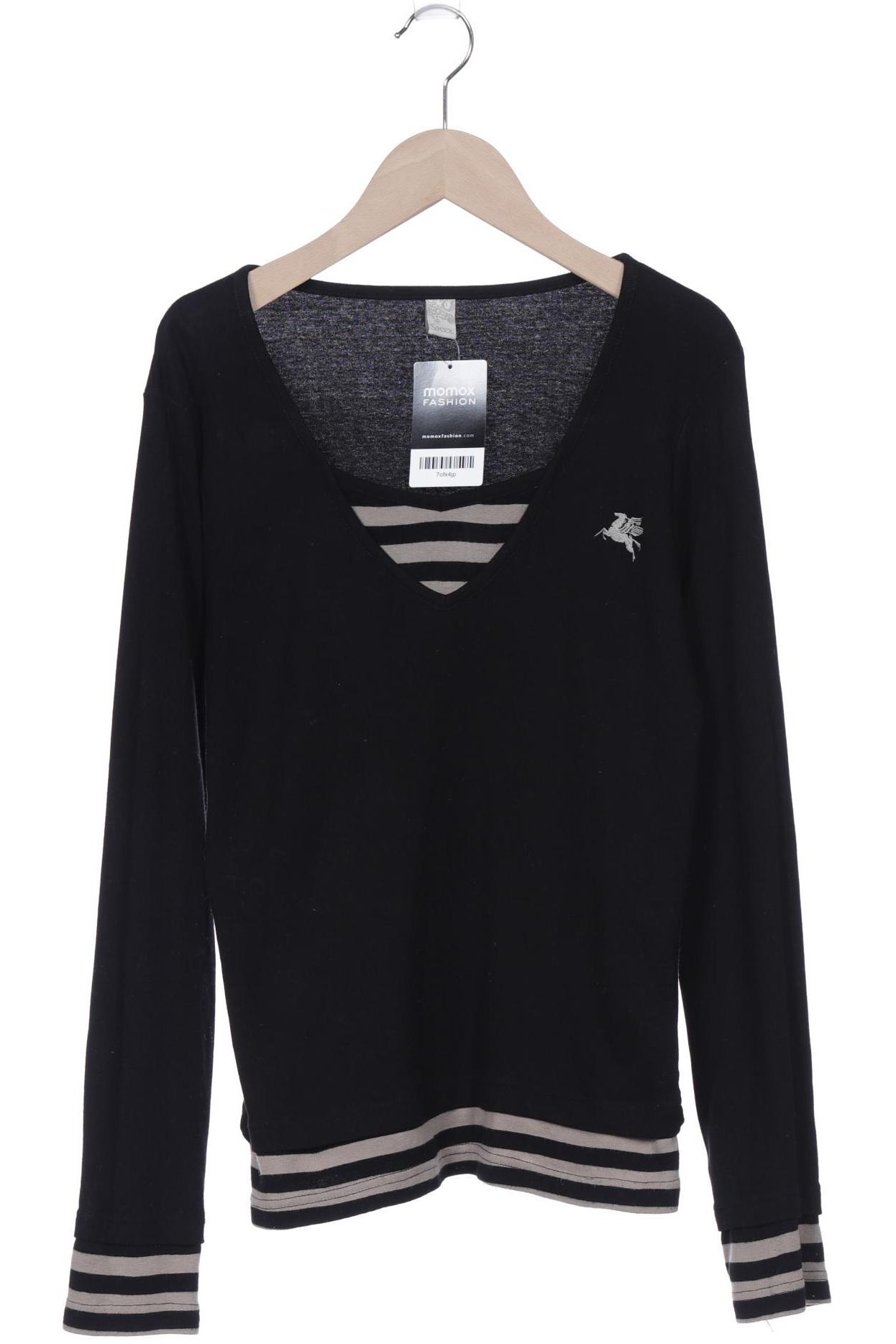 

Soccx Damen Langarmshirt, schwarz, Gr. 42