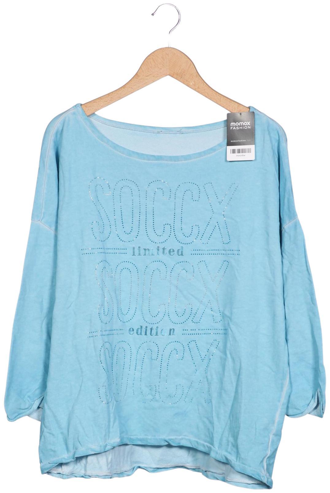 

Soccx Damen Langarmshirt, hellblau, Gr. 44