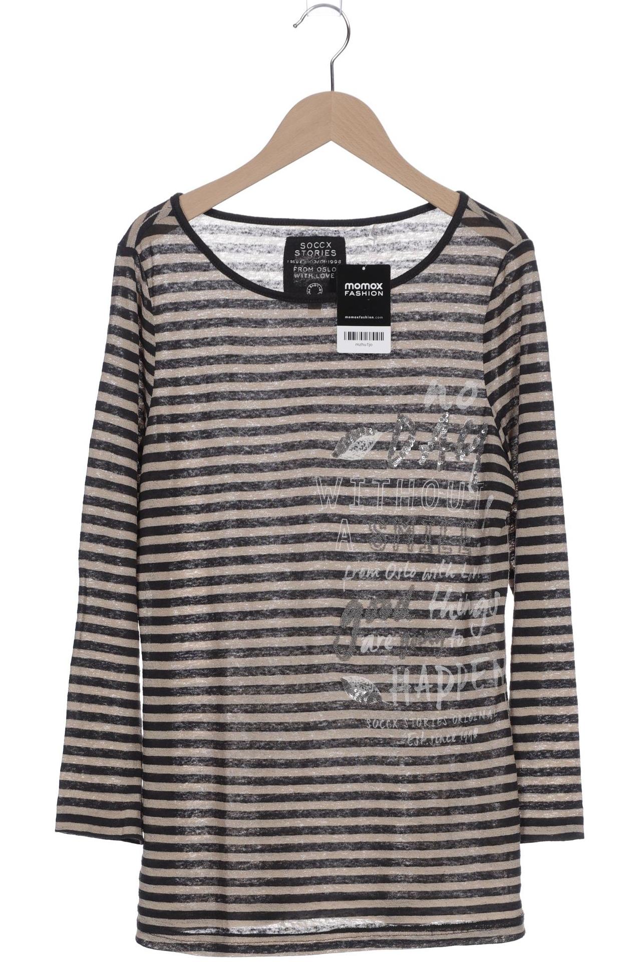 

Soccx Damen Langarmshirt, grau, Gr. 40