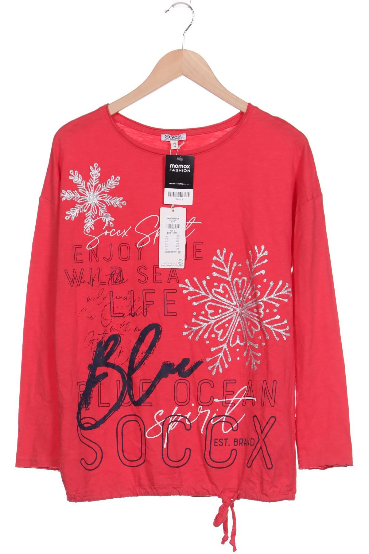 

SOCCX Damen Langarmshirt, rot