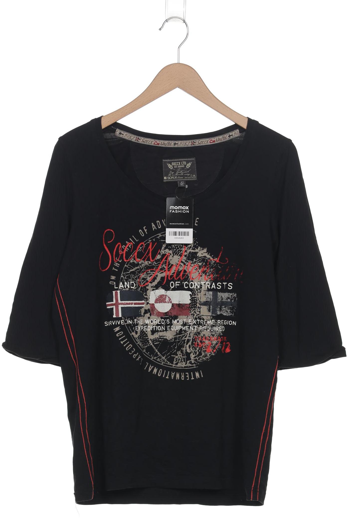 

Soccx Damen Langarmshirt, schwarz, Gr. 42