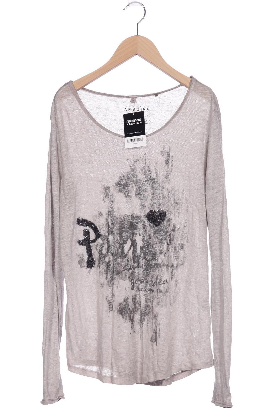 

Soccx Damen Langarmshirt, grau, Gr. 38