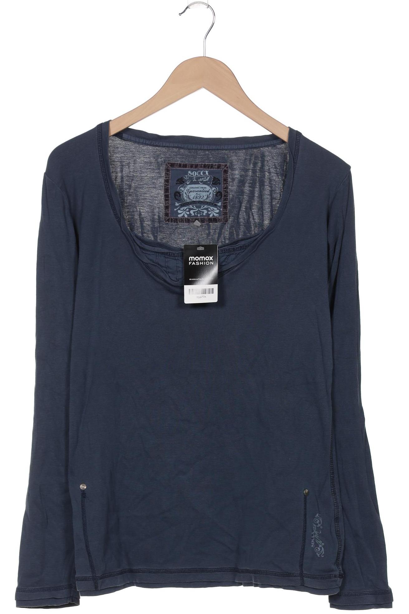 

Soccx Damen Langarmshirt, marineblau, Gr. 38