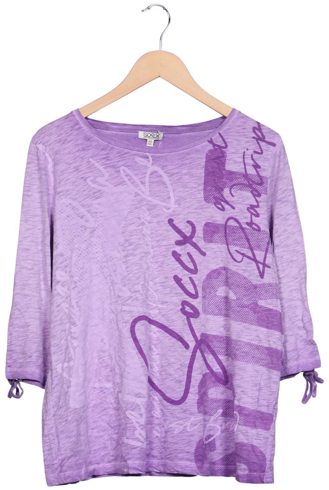 

Soccx Damen Langarmshirt, flieder, Gr. 44