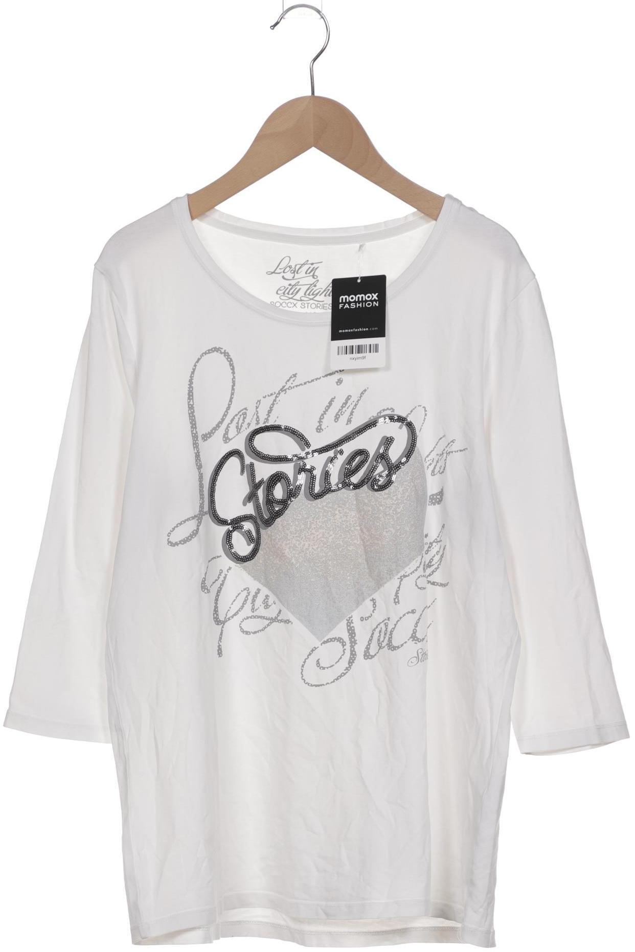 

Soccx Damen Langarmshirt, weiß, Gr. 42